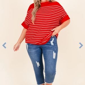 Oversized Short Sleeve Top NWOT